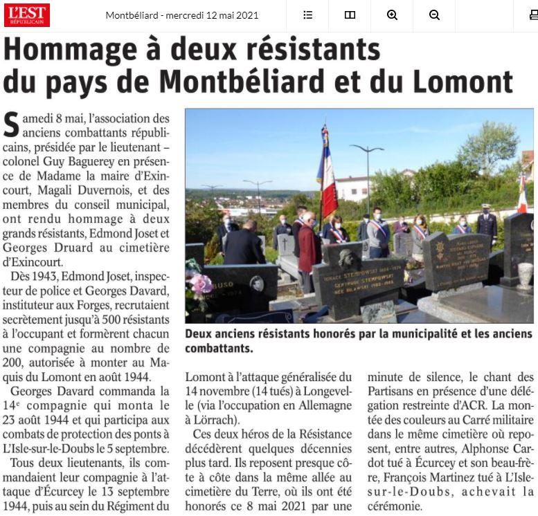Article 8 mai 2021 hommage a exincourt